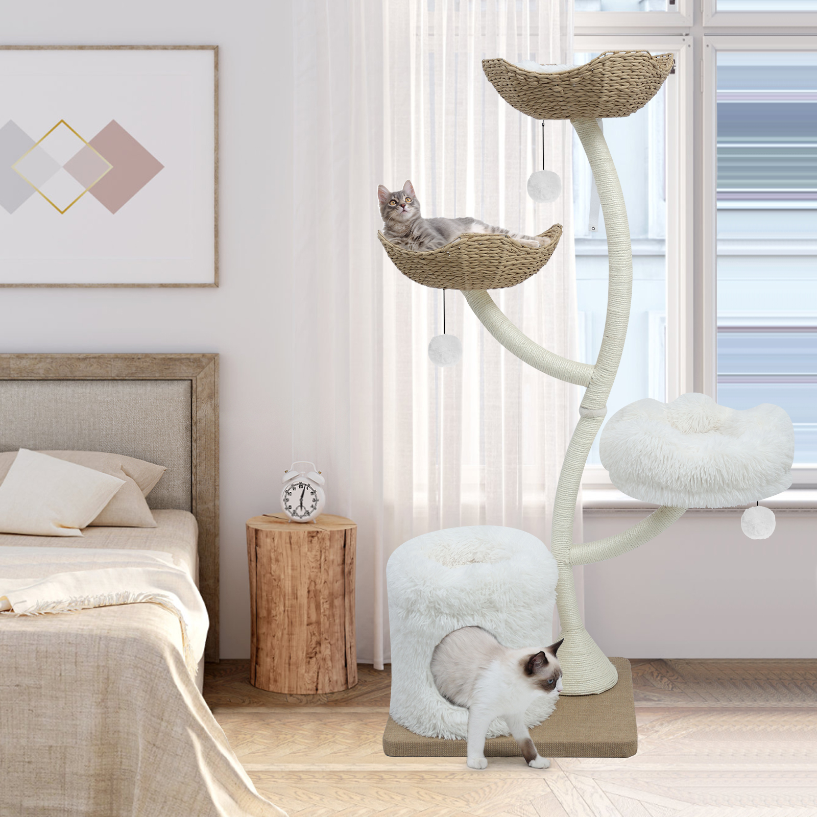 Amazon.com : KULAMOON 63” Tall Cat Tree Tower for Indoor